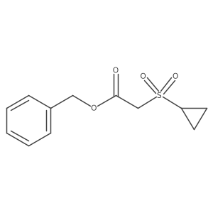 Benzyl 2-cyclopropylsulfonylacetate结构式