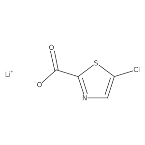 Lithium 5-chlorothiazole-2-carboxylate Structure