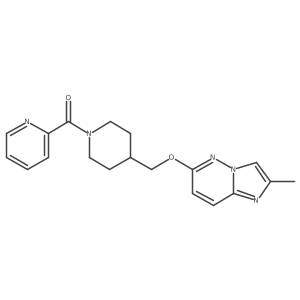 2-{4-[({2-Methylimidazo[1,2-b]pyridazin-6-yl}oxy)methyl]piperidine-1-carbonyl}pyridine Structure