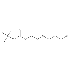 tert-butylN-[2-(3-bromopropoxy)ethyl]carbamate结构式