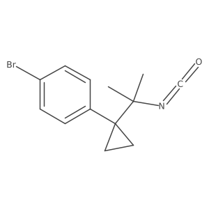 1-Bromo-4-[1-(2-isocyanatopropan-2-yl)cyclopropyl]benzene Structure