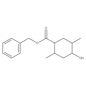 Benzyl 4-hydroxy-2,5-dimethylpiperidine-1-carboxylate结构式