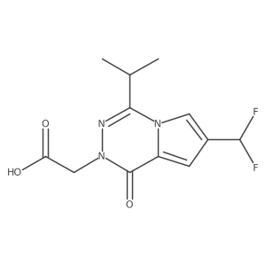 2-(7-(Difluoromethyl)-4-isopropyl-1-oxopyrrolo[1,2-d][1,2,4]triazin-2(1H)-yl)acetic acid结构式