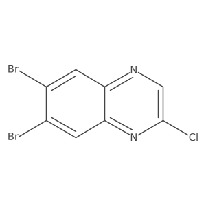 6,7-Dibromo-2-chloroquinoxaline Structure