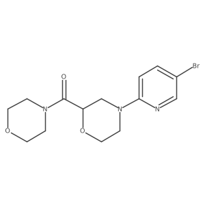 4-(5-Bromopyridin-2-yl)-2-(morpholine-4-carbonyl)morpholine Structure