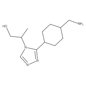 2-(3-(4-(Aminomethyl)cyclohexyl)-4H-1,2,4-triazol-4-yl)propan-1-ol Structure
