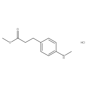Methyl3-[4-(methylamino)phenyl]propanoatehydrochloride结构式