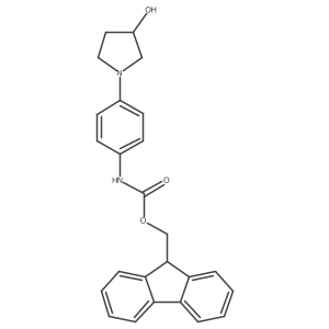 (9H-fluoren-9-yl)methyl N-[4-(3-hydroxypyrrolidin-1-yl)phenyl]carbamate Structure