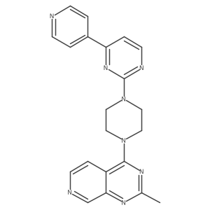 2-(4-{2-Methylpyrido[3,4-d]pyrimidin-4-yl}piperazin-1-yl)-4-(pyridin-4-yl)pyrimidine Structure