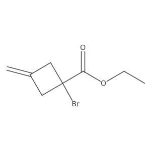 Ethyl 1-bromo-3-methylidenecyclobutane-1-carboxylate Structure