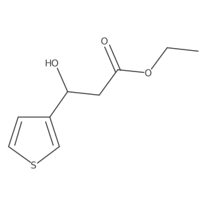 Ethyl 3-hydroxy-3-(3-thienyl)propanoate Structure