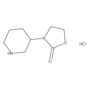 3-(Piperidin-3-yl)-1,3-oxazolidin-2-one hydrochloride Structure