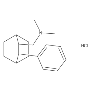 N,N-dimethyl-1-[(2R)-3-phenyl-2-bicyclo[2.2.2]octanyl]methanamine;hydrochloride结构式