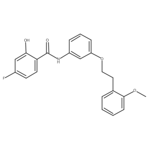 Benzamide,4-fluoro-2-hydroxy-n-[3-[2-(2-methoxyphenyl)ethoxy]phenyl]- Structure