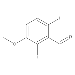 2,6-Diiodo-3-methoxybenzaldehyde结构式