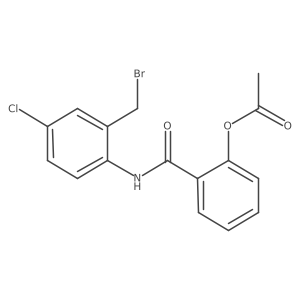 2-({[2-(Bromomethyl)-4-chlorophenyl]amino}carbonyl)phenyl acetate结构式