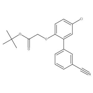 1,1-Dimethylethyl 2-[(5-chloro-3a(2)-cyano[1,1a(2)-biphenyl]-2-yl)oxy]acetate Structure