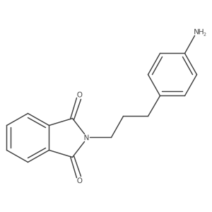 2-(3-(4-Aminophenyl)propyl)isoindoline-1,3-dione结构式