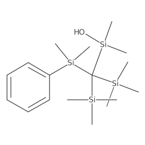 1-[(Dimethylphenylsilyl)bis(trimethylsilyl)methyl]-1,1-dimethylsilanol Structure