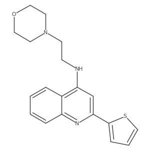 N-(2-(4-Morpholinyl)ethyl)-2-(2-thienyl)-4-quinolinamine Structure