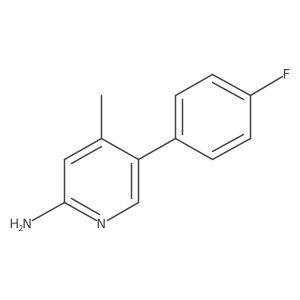5-(4-Fluorophenyl)-4-methylpyridin-2-amine结构式