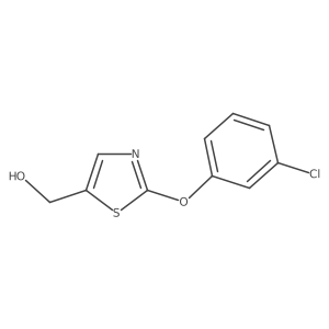 [2-(3-Chlorophenoxy)thiazol-5-yl]methanol结构式