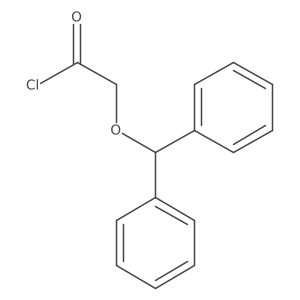 (Diphenylmethoxy) acetyl chloride结构式