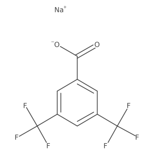 Sodium 3,5-bis(trifluoromethyl)benzoate Structure