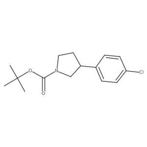 Tert-butyl 3-(4-chlorophenyl)pyrrolidine-1-carboxylate Structure