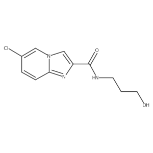 6-chloro-N-(3-hydroxypropyl)imidazo[1,2-a]pyridine-2-carboxamide Structure