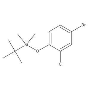 (4-Bromo-2-chlorophenoxy)(tert-butyl)dimethylsilane结构式