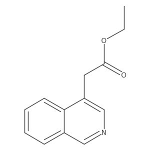 Ethyl 2-(isoquinolin-4-yl)acetate结构式