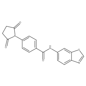N-(benzo[d]thiazol-6-yl)-4-(2,5-dioxopyrrolidin-1-yl)benzamide Structure