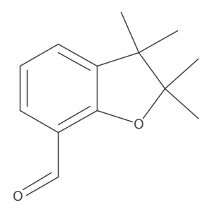 2,2,3,3-Tetramethyl-2,3-dihydro-1-benzofuran-7-carbaldehyde Structure