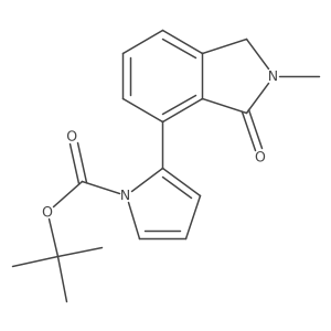 tert-butyl 2-(2-methyl-3-oxoisoindolin-4-yl)-1H-pyrrole-1-carboxylate结构式