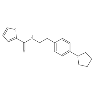 N-{2-[4-(pyrrolidin-1-yl)phenyl]ethyl}furan-2-carboxamide Structure