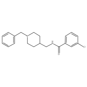 N-[(1-benzylpiperidin-4-yl)methyl]-3-chlorobenzamide结构式