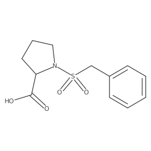 1-Phenylmethanesulfonylpyrrolidine-2-carboxylic acid结构式