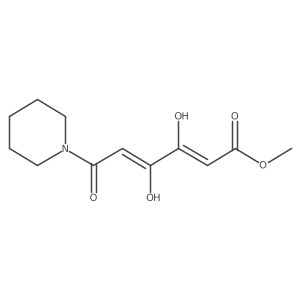 Methyl 3,4-dihydroxy-6-oxo-6-(1-piperidinyl)-2,4-hexadienoate结构式
