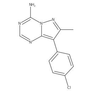 8-(4-Chlorophenyl)-7-methylpyrazolo[1,5-a]1,3,5-triazine-4-ylamine Structure