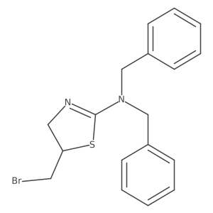 N,N-Dibenzyl-5-(bromomethyl)-4,5-dihydrothiazol-2-amine Structure