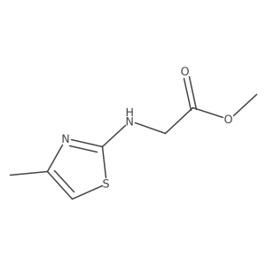 Methyl 2-[(4-methyl-1,3-thiazol-2-yl)amino]acetate Structure