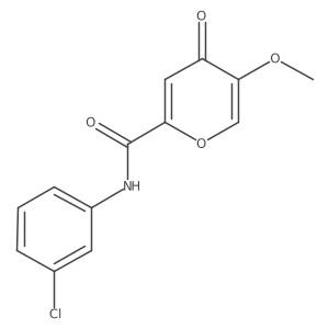 N-(3-chlorophenyl)-5-methoxy-4-oxo-4H-pyran-2-carboxamide Structure