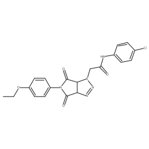 N-(4-chlorophenyl)-2-(5-(4-ethoxyphenyl)-4,6-dioxo-4,5,6,6a-tetrahydropyrrolo[3,4-d][1,2,3]triazol-1(3aH)-yl)acetamide Structure