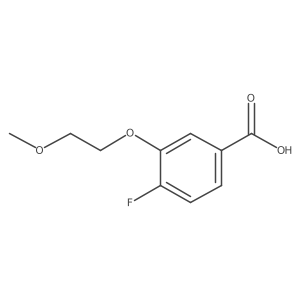 4-Fluoro-3-(2-methoxyethoxy)benzoic acid Structure