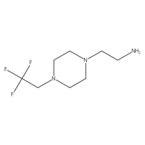 2-[4-(2,2,2-Trifluoroethyl)piperazin-1-yl]ethanamine结构式