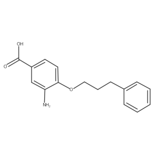 3-Amino-4-(3-phenylpropoxy)benzoic acid Structure