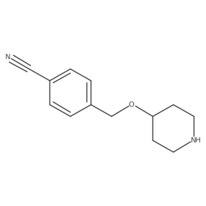 4-(Piperidin-4-yloxymethyl)benzonitrile Structure