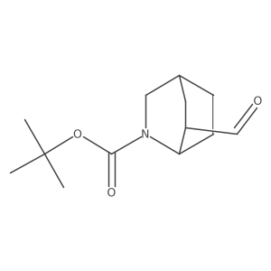 Tert-butyl 6-formyl-2-azabicyclo[2.2.2]octane-2-carboxylate结构式