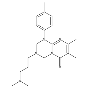 7-benzyl-8-methyl-3-(2-morpholin-4-ylethyl)-1-phenyl-1,2,3,4-tetrahydro-6H-pyrimido[1,2-a][1,3,5]triazin-6-one Structure
